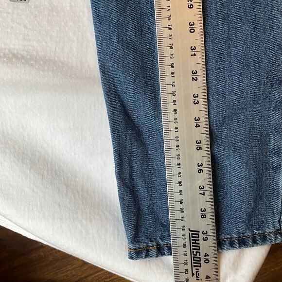 Levi’s Men Jeans 550 Size W36xL30 Blue Straight Leg Mid Rise - Picture 3 of 12